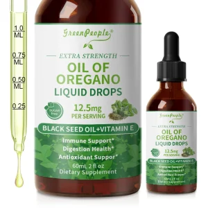Organic Oregano Oil Drops with Black Seed Oil